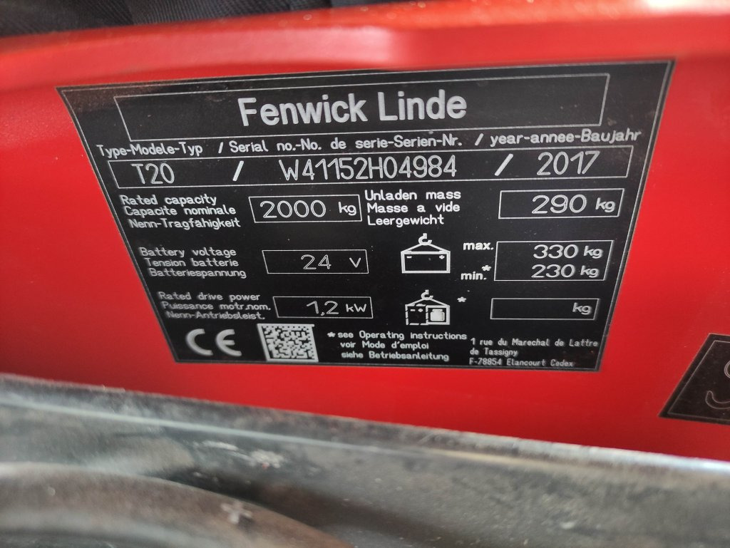 Linde T20 - Тележка: фото 5 Linde T20 - Тележка: фото 5