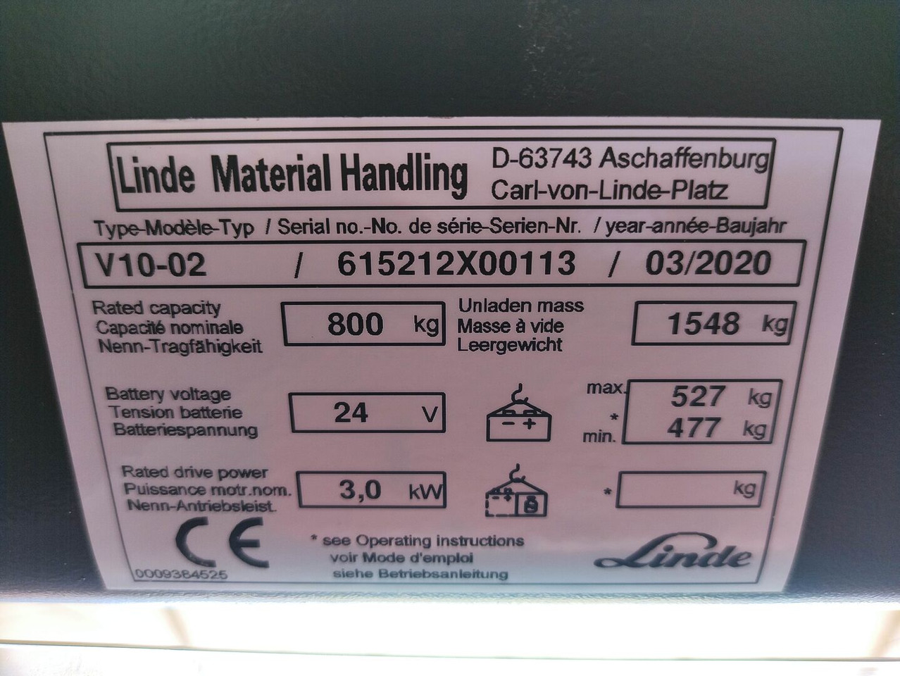 Сборщик заказов Linde V10-02: фото 6