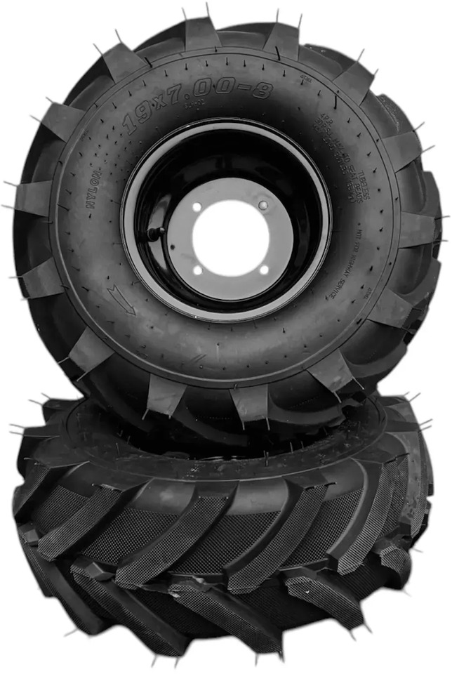 Koła gumowe 19x7.00-8″, rozstaw 4x110, (Zestaw 2szt.) - Шины и диски для Садового оборудования: фото 1 Koła gumowe 19x7.00-8″, rozstaw 4x110, (Zestaw 2szt.) - Шины и диски для Садового оборудования: фото 1