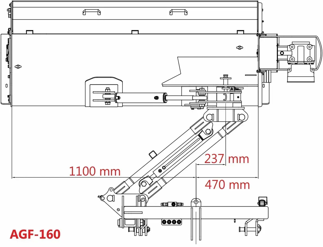 Kosiarka bijakowa Jansen AGF-160 tylno-boczna hydrauliczna z unoszoną pokrywą - Косилка-измельчитель: фото 2 Kosiarka bijakowa Jansen AGF-160 tylno-boczna hydrauliczna z unoszoną pokrywą - Косилка-измельчитель: фото 2