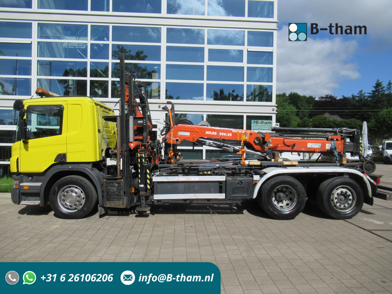 Scania P 340 B 6x2*4 VDL Haak - Kraan ATLAS 206.3E - Крюковой мультилифт, Автоманипулятор: фото 1 Scania P 340 B 6x2*4 VDL Haak - Kraan ATLAS 206.3E - Крюковой мультилифт, Автоманипулятор: фото 1