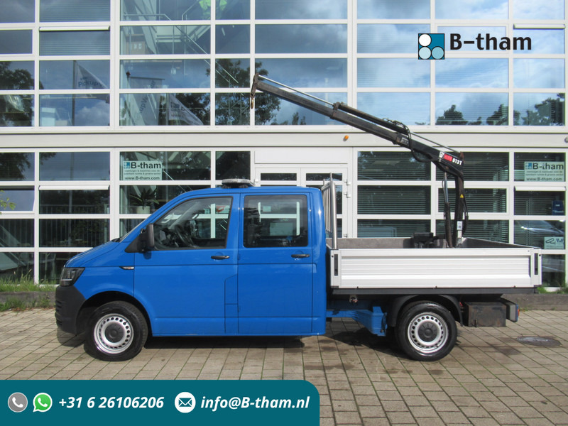 Volkswagen Transporter 2.0 TDI 75KW L2 DOKA + HIAB Dubbelcabine Comfort - Малотоннажный бортовой грузовик, Грузопассажирский фургон: фото 1 Volkswagen Transporter 2.0 TDI 75KW L2 DOKA + HIAB Dubbelcabine Comfort - Малотоннажный бортовой грузовик, Грузопассажирский фургон: фото 1