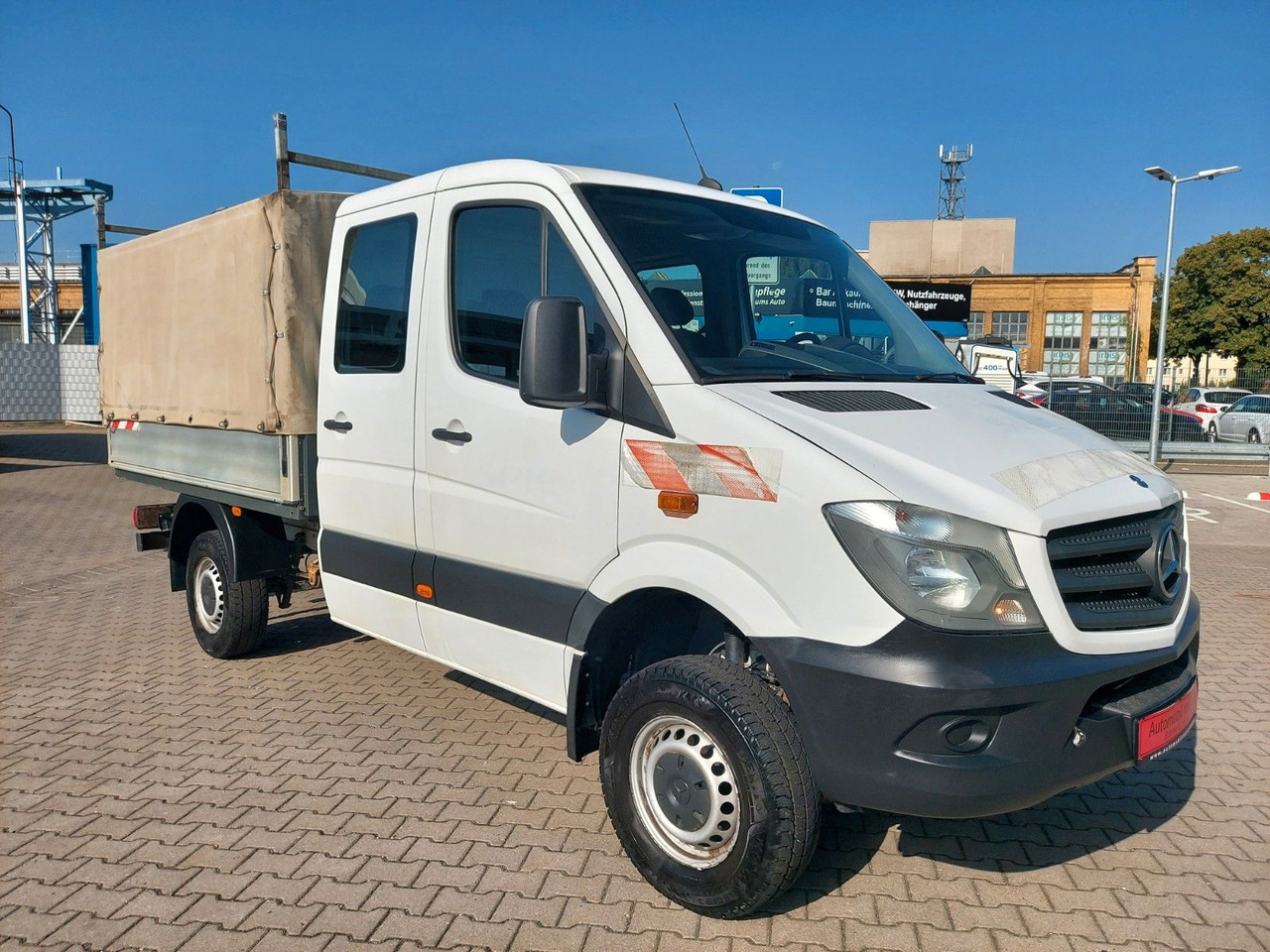 Mercedes-Benz Sprinter II Pritsche DoKa 316 4X4 6Sitze Klima - Тентованный фургон, Грузопассажирский фургон: фото 1 Mercedes-Benz Sprinter II Pritsche DoKa 316 4X4 6Sitze Klima - Тентованный фургон, Грузопассажирский фургон: фото 1