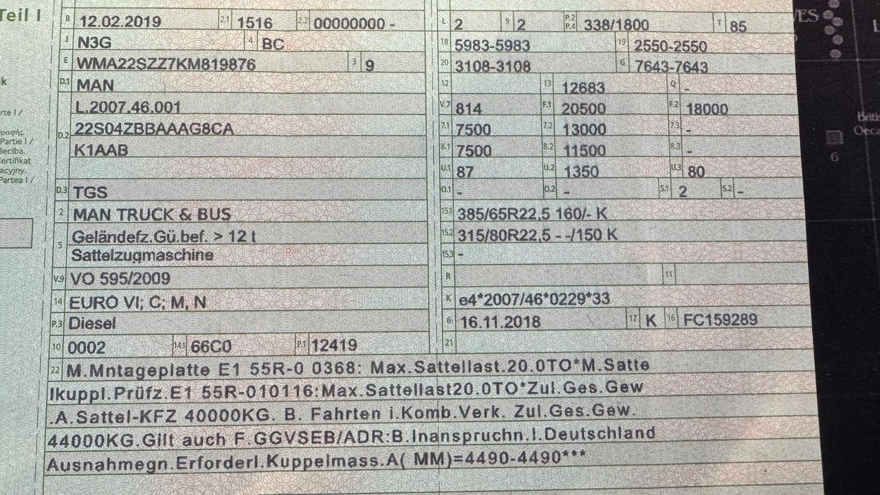 Тягач MAN TGS 18.460 Allrad Hydrodrive 4x4 Kipphydraulik: фото 22