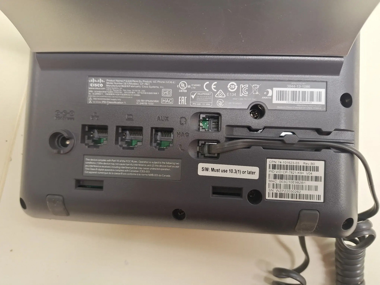 4 Stk. Telefone (Cisco) - Инструмент/ Оборудование: фото 2 4 Stk. Telefone (Cisco) - Инструмент/ Оборудование: фото 2