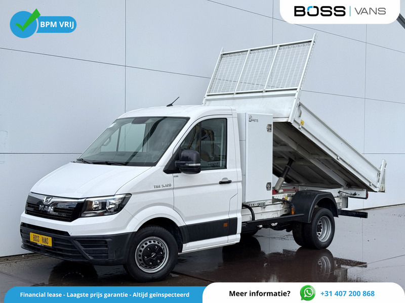 MAN TGE 5.120 2.0 TDI Kipper Dubbellucht Carplay Trekhaak Airco Camera Navigatie Benne Tipper - Малотоннажный самосвал: фото 1 MAN TGE 5.120 2.0 TDI Kipper Dubbellucht Carplay Trekhaak Airco Camera Navigatie Benne Tipper - Малотоннажный самосвал: фото 1