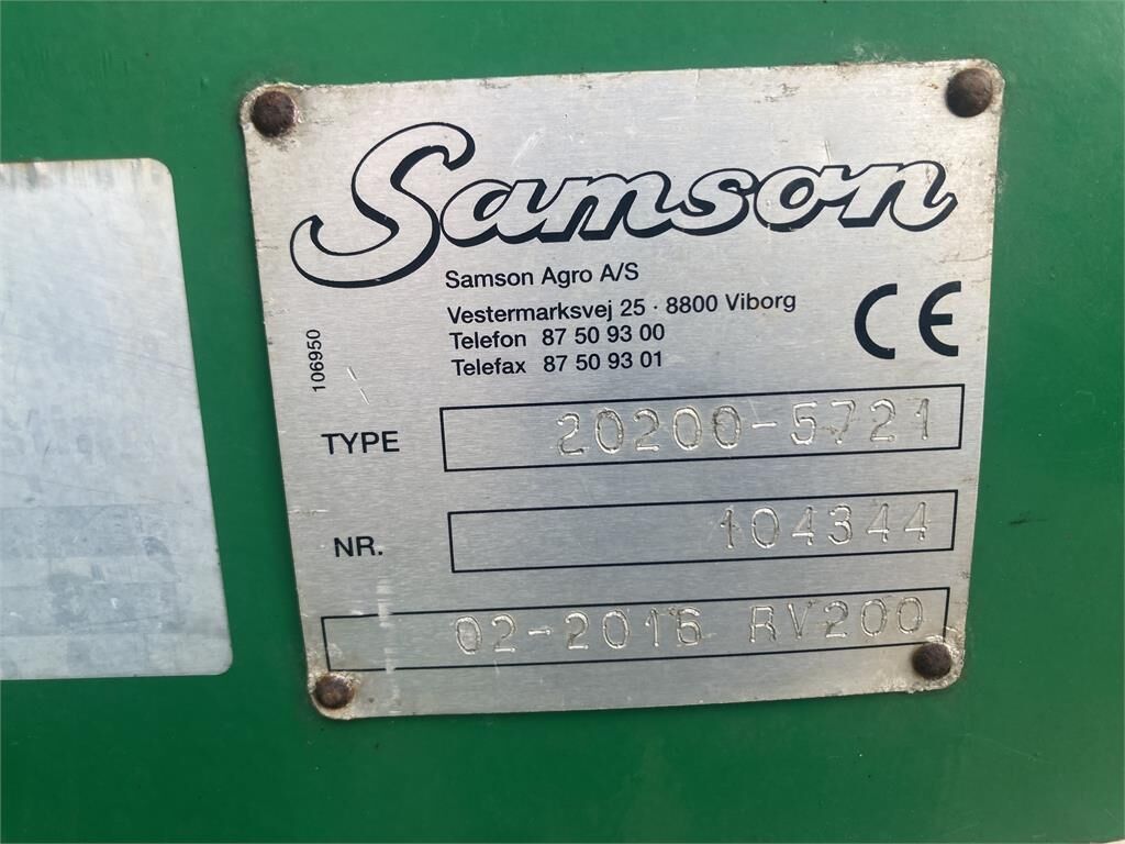 Samson RV200 OMRØRER - Техника для внесения удобрений: фото 5 Samson RV200 OMRØRER - Техника для внесения удобрений: фото 5