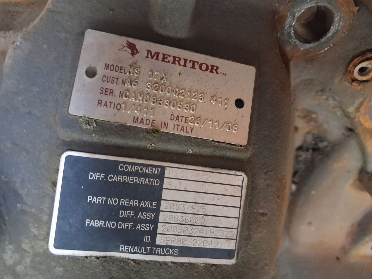 MERITOR WKŁAD MOSTU DYFER RENAULT DXI GAMA VOLVO FH 4 FM 4 FE MS17X RSS1344C 4.11 - Дифференциал для Грузовиков: фото 5 MERITOR WKŁAD MOSTU DYFER RENAULT DXI GAMA VOLVO FH 4 FM 4 FE MS17X RSS1344C 4.11 - Дифференциал для Грузовиков: фото 5