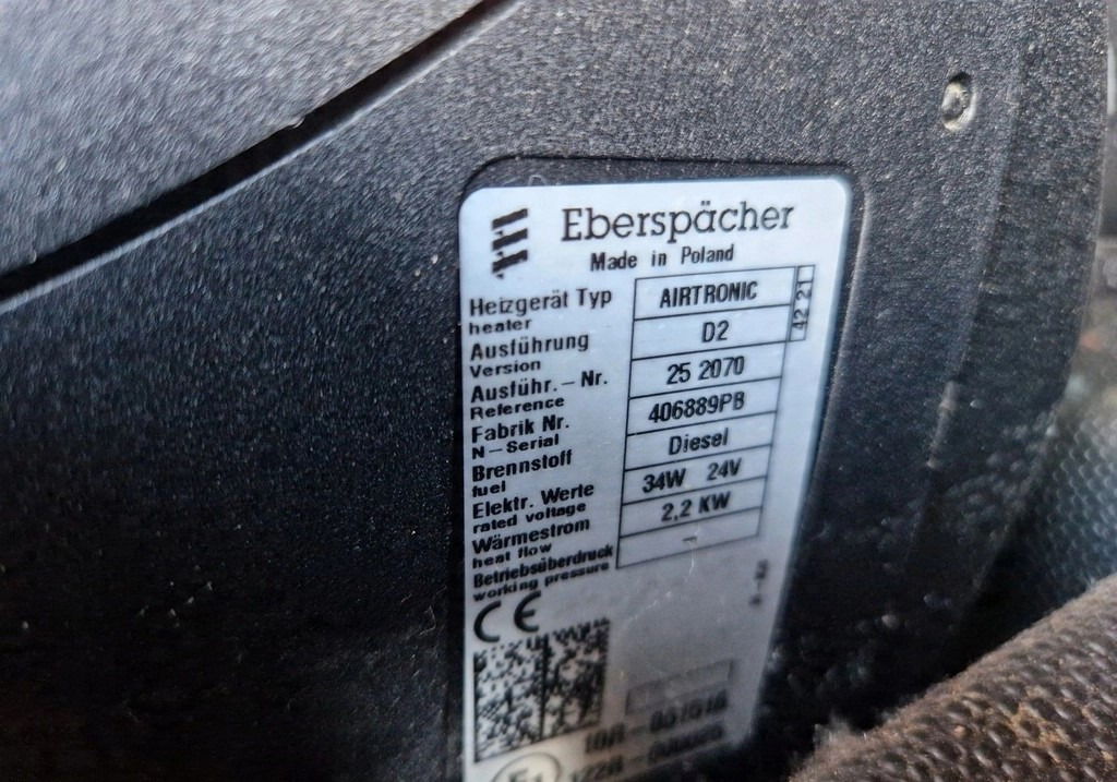 WEBASTO OGRZEWANIE POSTOJOWE FORD F-MAX 500 EBERSPACHER AIRTRONIC D2 24V 406889PB 252070 - Отопление/ Вентиляция: фото 2 WEBASTO OGRZEWANIE POSTOJOWE FORD F-MAX 500 EBERSPACHER AIRTRONIC D2 24V 406889PB 252070 - Отопление/ Вентиляция: фото 2