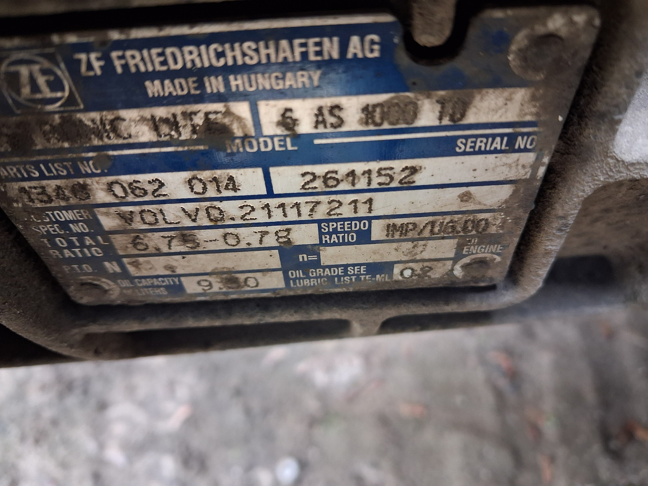 ZF SPRZEDAM SKRZYNIĘ BIEGÓW ASTRONIC LITE AUTOMAT. 6 AS 1000 TO - Коробка передач для Грузовиков: фото 5 ZF SPRZEDAM SKRZYNIĘ BIEGÓW ASTRONIC LITE AUTOMAT. 6 AS 1000 TO - Коробка передач для Грузовиков: фото 5