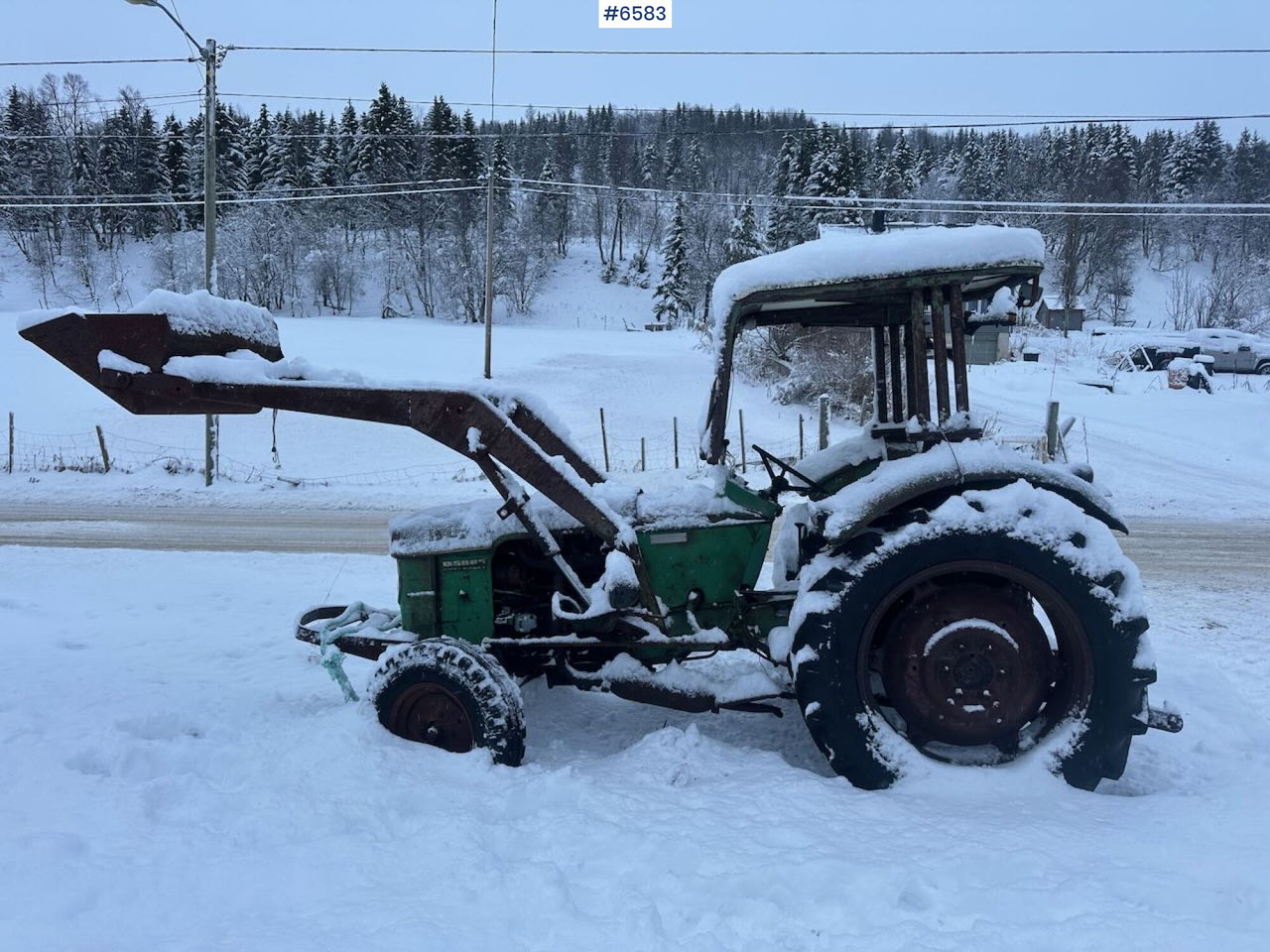 1969 Deutz D5005 tractor w/ front loader. Rep. object. - Трактор: фото 1 1969 Deutz D5005 tractor w/ front loader. Rep. object. - Трактор: фото 1