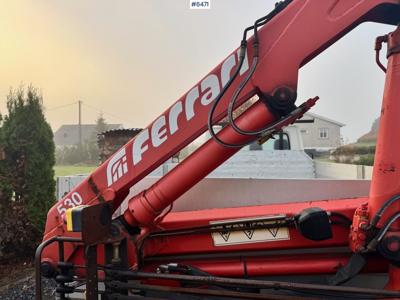 Малотоннажный бортовой грузовик 1996 Mercedes 412D Flatbed truck w/ Rear-mounted crane.: фото 11