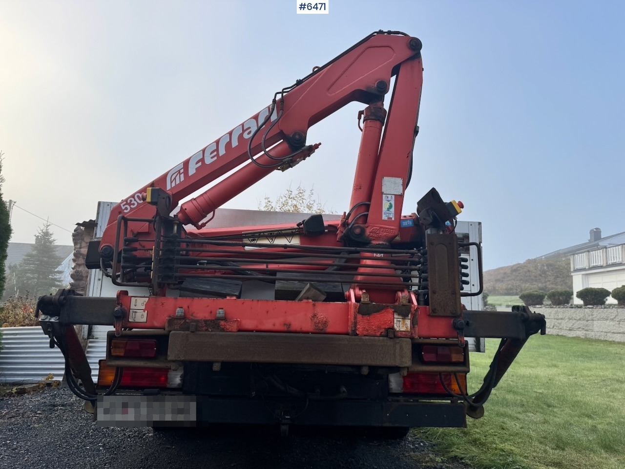 Малотоннажный бортовой грузовик 1996 Mercedes 412D Flatbed truck w/ Rear-mounted crane.: фото 8