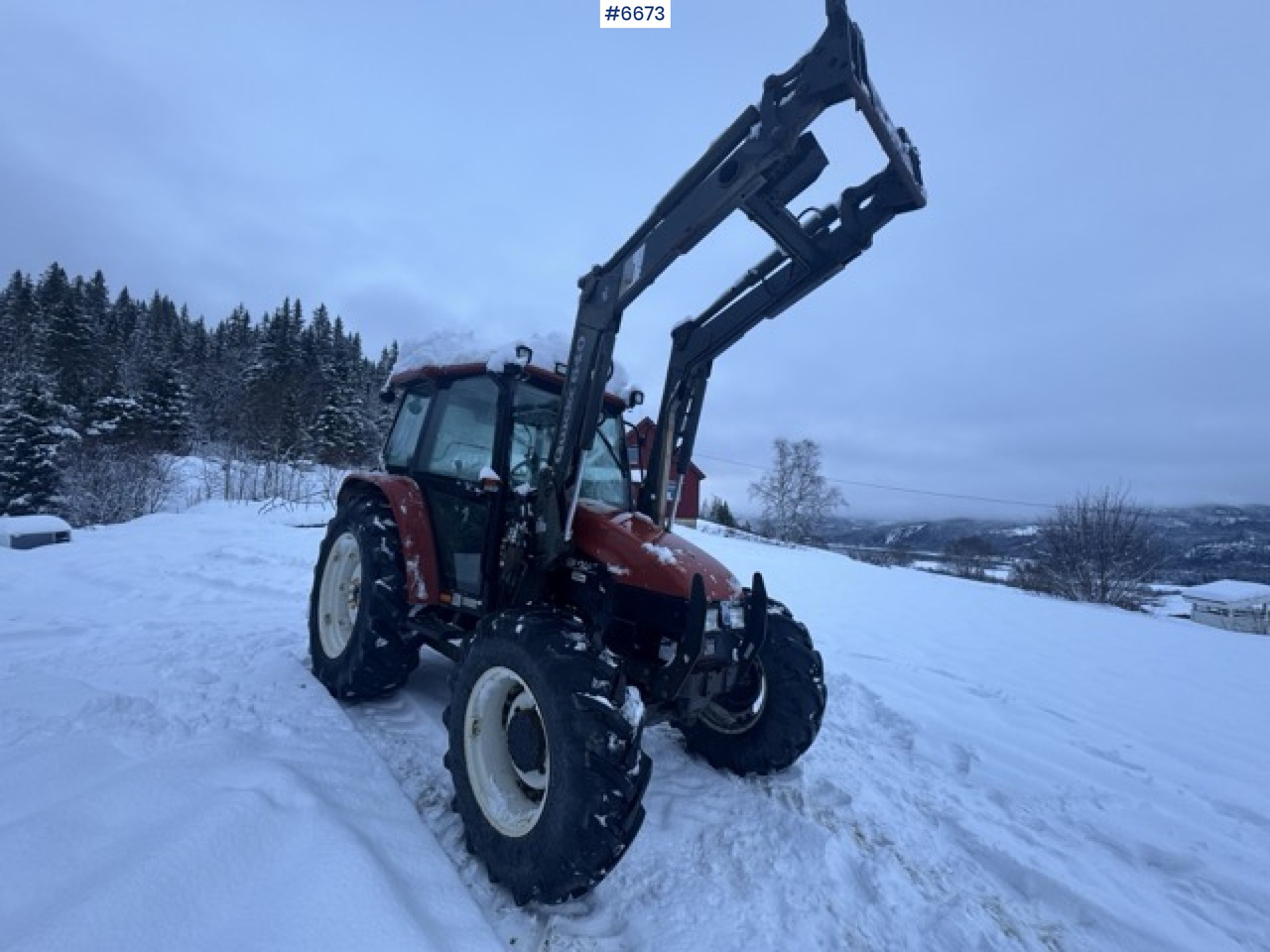 Трактор 1996 New Holland L75 with front loader and 3rd function: фото 14