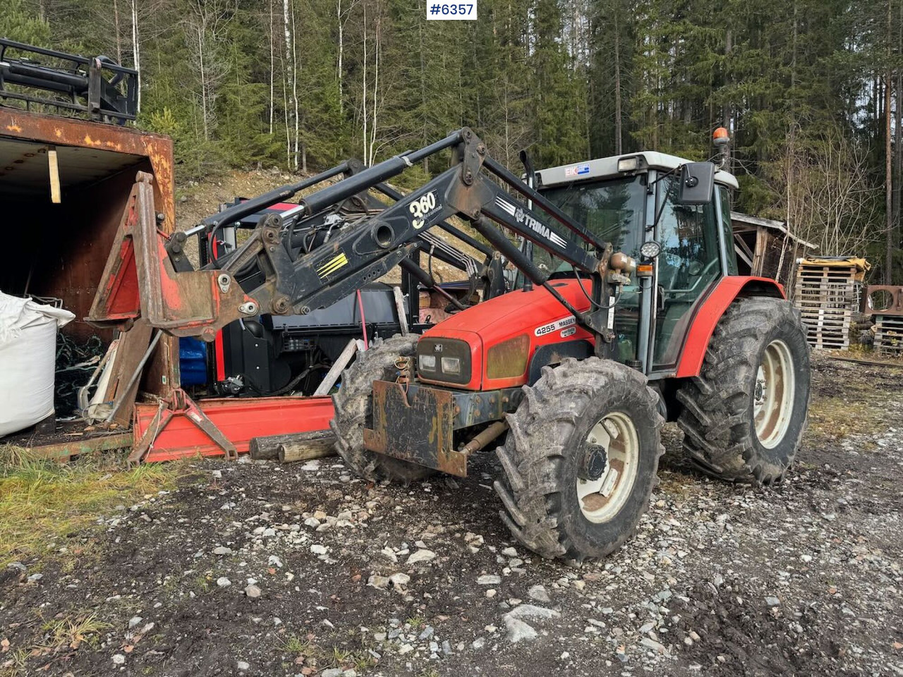 2000 Massey Ferguson 4255 m/ frontlaster - Трактор: фото 4 2000 Massey Ferguson 4255 m/ frontlaster - Трактор: фото 4