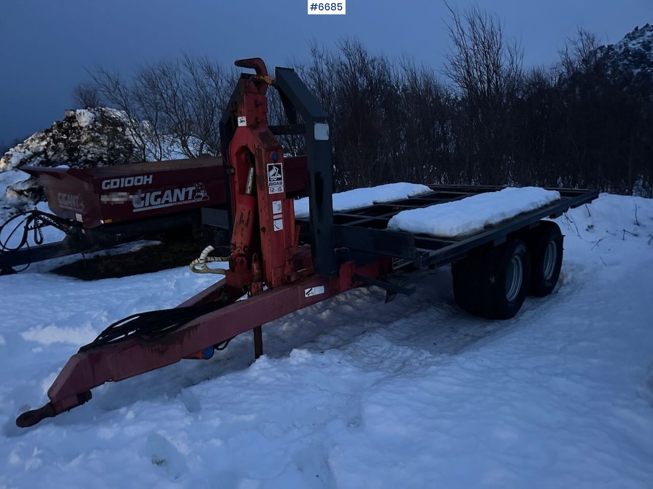 2006 BIGAB hook-lift trailer with container - Сельскохозяйственный прицеп-самосвал: фото 1 2006 BIGAB hook-lift trailer with container - Сельскохозяйственный прицеп-самосвал: фото 1