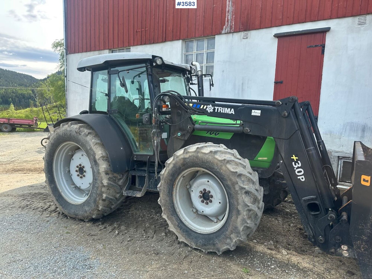 2008 Deutz-Fahr Agrofarm 100 traktor w/ Trima Front loader. See hours! - Трактор: фото 1 2008 Deutz-Fahr Agrofarm 100 traktor w/ Trima Front loader. See hours! - Трактор: фото 1
