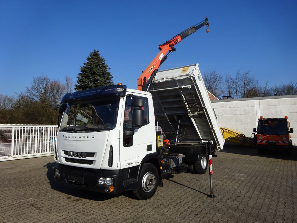 Iveco ML75E18K MEILLER 3Skipper mit PK 7001 Kran 4x2 Iveco ML75E18K MEILLER 3Skipper mit PK 7001 Kran 4x2 - Самосвал, Автоманипулятор: фото 1 Iveco ML75E18K MEILLER 3Skipper mit PK 7001 Kran 4x2 Iveco ML75E18K MEILLER 3Skipper mit PK 7001 Kran 4x2 - Самосвал, Автоманипулятор: фото 1