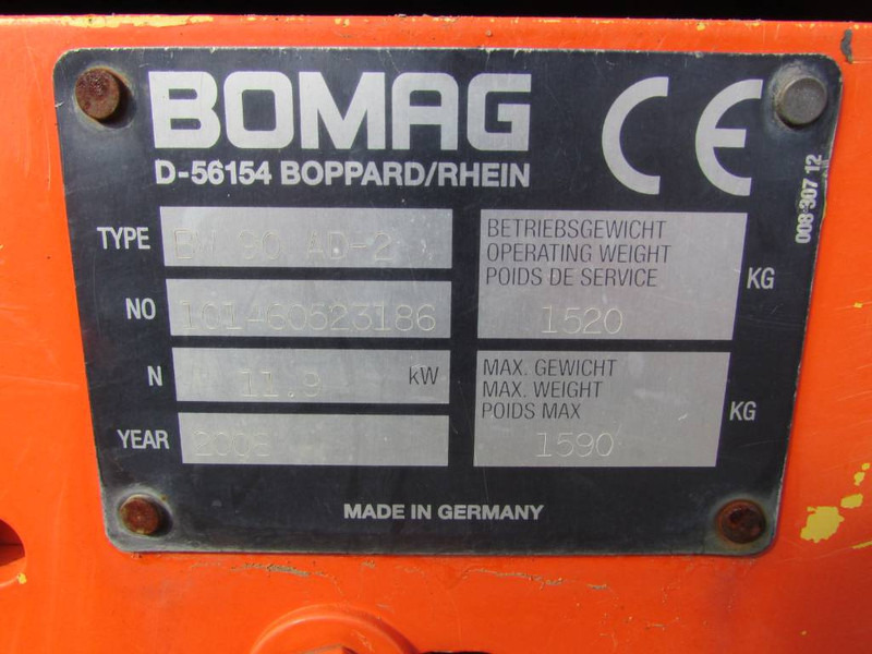 Bomag BW 90 AD-2 Walze / 9.500 EUR - Каток: фото 4 Bomag BW 90 AD-2 Walze / 9.500 EUR - Каток: фото 4