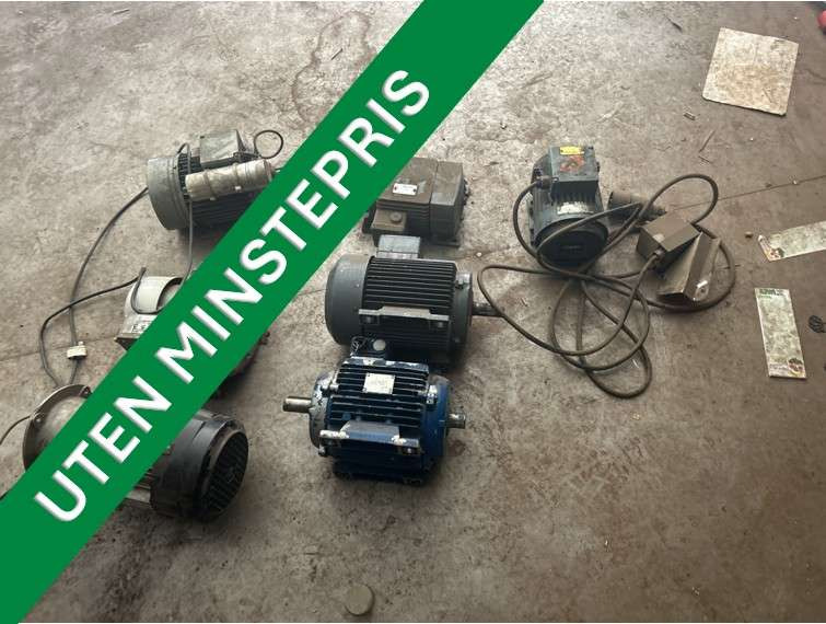 7 stk. elektromotorer (uten minstepris) - Оборудование для мастерских: фото 1 7 stk. elektromotorer (uten minstepris) - Оборудование для мастерских: фото 1