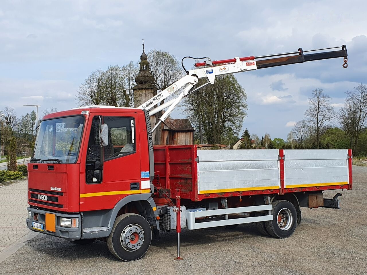 Грузовик бортовой/ Платформа, Автоманипулятор IVECO Eurocargo 100E15 Skrzynia 4.50 M + HDS ! Bez Korozji ! Stan * BD: фото 1