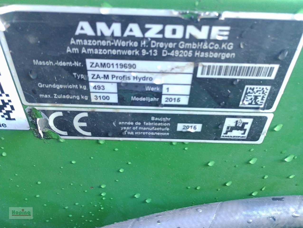 Разбрасыватель удобрений Amazone ZA-M Profis Hydro: фото 7 Разбрасыватель удобрений Amazone ZA-M Profis Hydro: фото 7