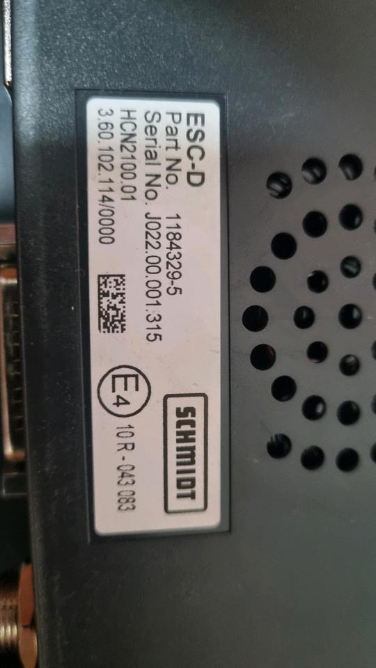 Schmidt Aebi ESC-D Salzstreuer Steuerung Bordcomputer 1184329-5 Bedieeinheit Stratos Salzsilo - Блок управления для Коммунальной и специальной техники: фото 2 Schmidt Aebi ESC-D Salzstreuer Steuerung Bordcomputer 1184329-5 Bedieeinheit Stratos Salzsilo - Блок управления для Коммунальной и специальной техники: фото 2