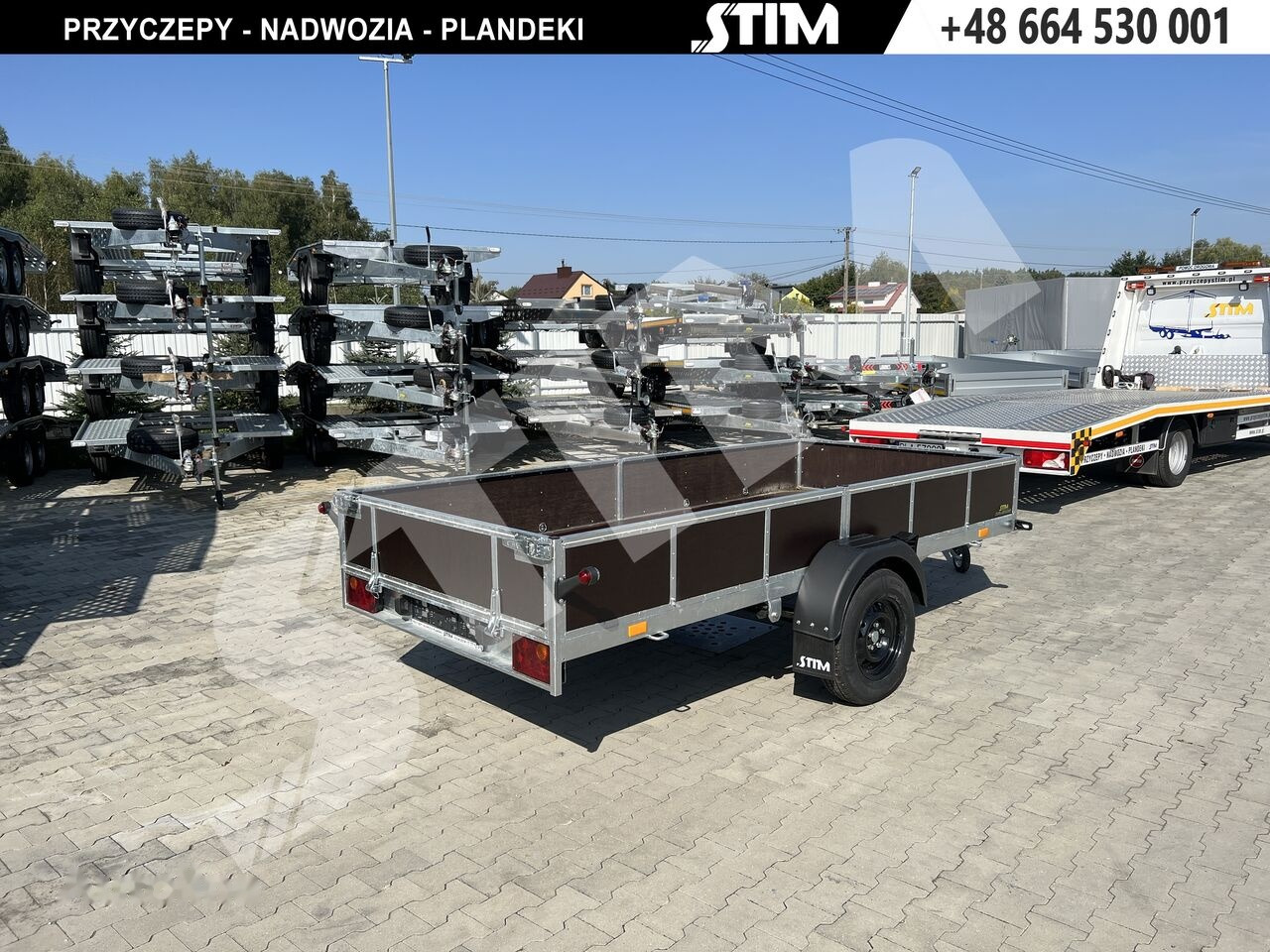 Stim S11-075/3415R + przednia burta otwierana + wzmocnienie ramy - Прицеп для легкового автомобиля: фото 2 Stim S11-075/3415R + przednia burta otwierana + wzmocnienie ramy - Прицеп для легкового автомобиля: фото 2