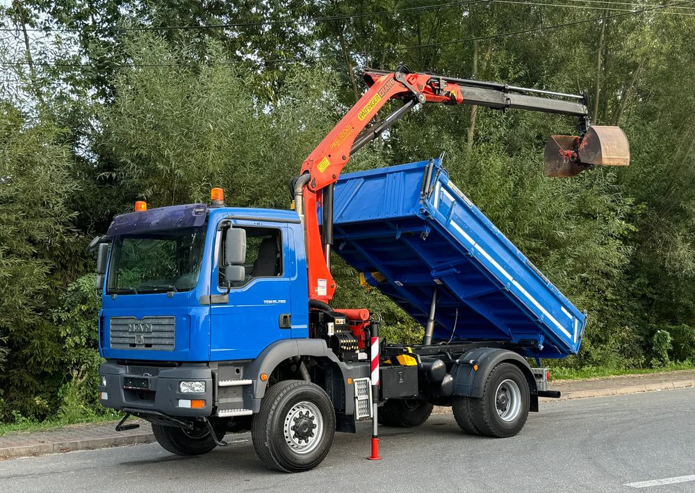 MAN * MAN 18 280 * Kiper Wywrotka * 4x4 * HDS Palfinger 120 STAN BARDZO DOBRY * Sprowadzony - Самосвал: фото 1 MAN * MAN 18 280 * Kiper Wywrotka * 4x4 * HDS Palfinger 120 STAN BARDZO DOBRY * Sprowadzony - Самосвал: фото 1