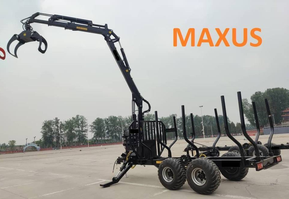 Maxus MAXUS 1400 Forestry Trailer + Crane 780 - Лесной прицеп: фото 1 Maxus MAXUS 1400 Forestry Trailer + Crane 780 - Лесной прицеп: фото 1