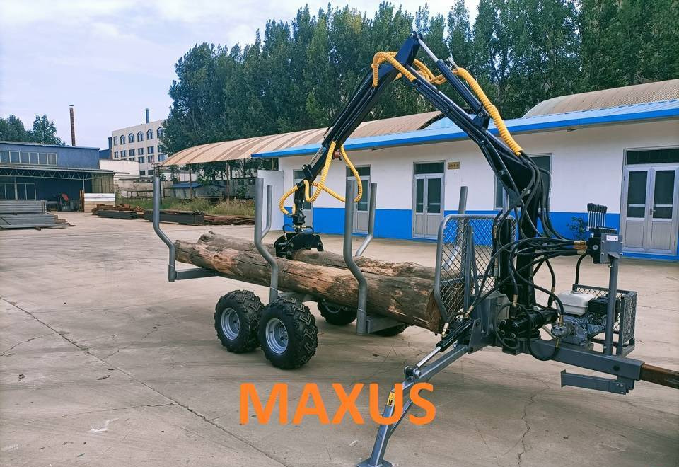 NEW MAXUS 3T Forest Trailer 3.8m Crane Warranty | НОВА лісова прицепа 3Т Кран 3,8м MAXUS Гарантія - Лесной прицеп: фото 1 NEW MAXUS 3T Forest Trailer 3.8m Crane Warranty | НОВА лісова прицепа 3Т Кран 3,8м MAXUS Гарантія - Лесной прицеп: фото 1