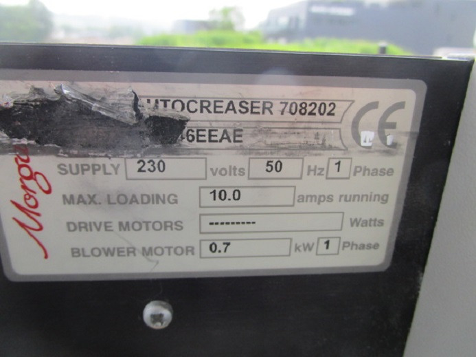 Печатное оборудование RILLMASCHINE MORGANA AUTOCREASER 708202: фото 12