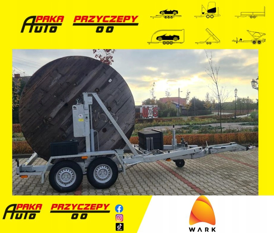 PRZYCZEPA SŁUPOWA KABLOWA PRZEWÓZ KABLI 3500 KG / POLE CABLE TRAILER FOR CABLE TRANSPORT 3500 KG - Кабельный транспортер: фото 1 PRZYCZEPA SŁUPOWA KABLOWA PRZEWÓZ KABLI 3500 KG / POLE CABLE TRAILER FOR CABLE TRANSPORT 3500 KG - Кабельный транспортер: фото 1