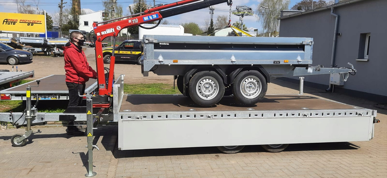 PRZYCZEPA Z DŹWIGIEM ŻURAW DŹWIG HDS MAXILIFT 110 / TRAILER WITH CRANE HDS MAXILIFT 110 - Прицеп бортовой/ Платформа: фото 4 PRZYCZEPA Z DŹWIGIEM ŻURAW DŹWIG HDS MAXILIFT 110 / TRAILER WITH CRANE HDS MAXILIFT 110 - Прицеп бортовой/ Платформа: фото 4
