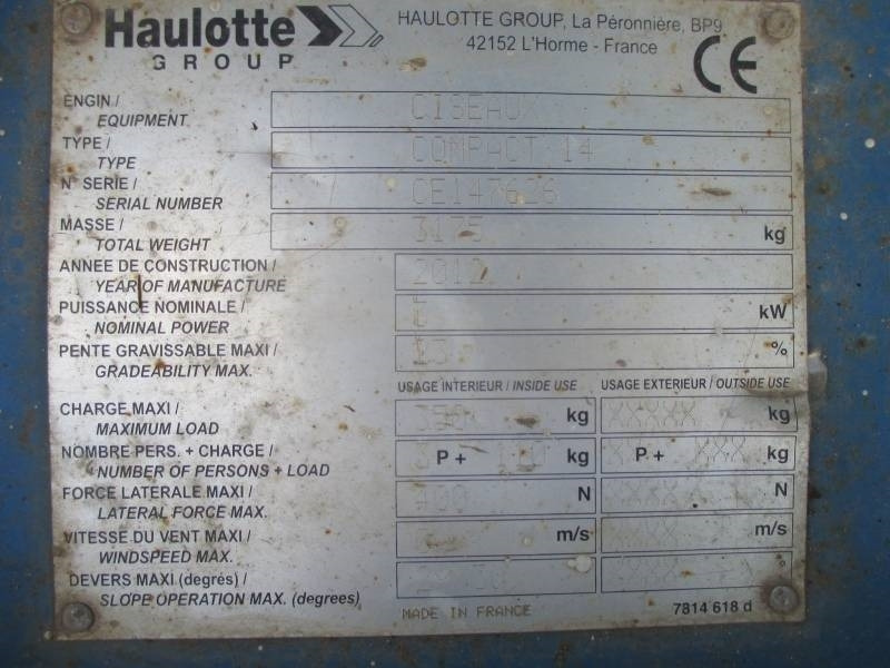 Haulotte Compact 14 - Ножничный подъемник: фото 5 Haulotte Compact 14 - Ножничный подъемник: фото 5