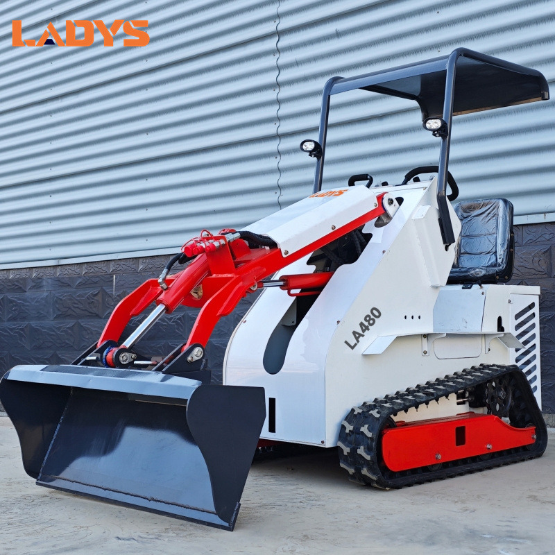 LADYS Free Shipping Mini Skid Steer Loader Compact Track Electric/Diesel Chinese Mini Skid Steer Loader For Sale With Mini Skid Steer Attachments 4 In 1 Bucket - Мини-погрузчик с бортовым поворотом: фото 5 LADYS Free Shipping Mini Skid Steer Loader Compact Track Electric/Diesel Chinese Mini Skid Steer Loader For Sale With Mini Skid Steer Attachments 4 In 1 Bucket - Мини-погрузчик с бортовым поворотом: фото 5