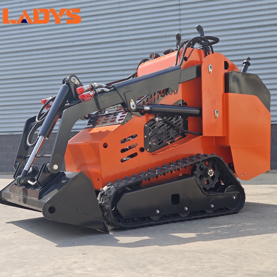 LADYS Free Shipping Mini Skid Steer Loader Compact Track Electric/Diesel Chinese Mini Skid Steer Loader For Sale With Mini Skid Steer Attachments 4 In 1 Bucket - Мини-погрузчик с бортовым поворотом: фото 3 LADYS Free Shipping Mini Skid Steer Loader Compact Track Electric/Diesel Chinese Mini Skid Steer Loader For Sale With Mini Skid Steer Attachments 4 In 1 Bucket - Мини-погрузчик с бортовым поворотом: фото 3