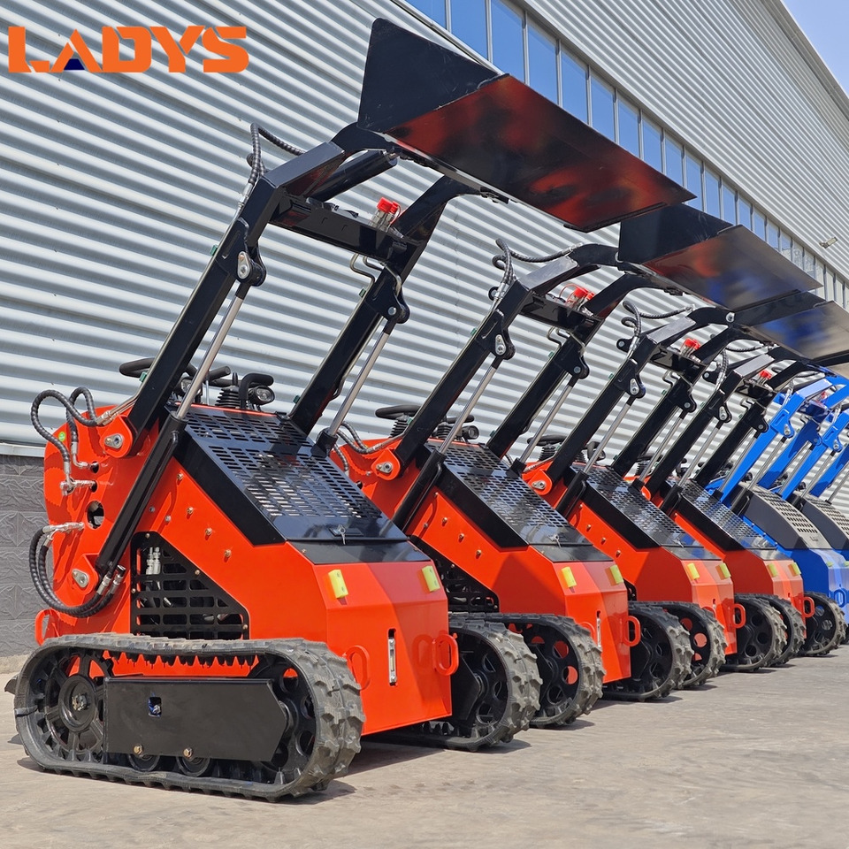 LADYS Free Shipping Mini Skid Steer Loader Compact Track Electric/Diesel Chinese Mini Skid Steer Loader For Sale With Mini Skid Steer Attachments 4 In 1 Bucket - Мини-погрузчик с бортовым поворотом: фото 1 LADYS Free Shipping Mini Skid Steer Loader Compact Track Electric/Diesel Chinese Mini Skid Steer Loader For Sale With Mini Skid Steer Attachments 4 In 1 Bucket - Мини-погрузчик с бортовым поворотом: фото 1