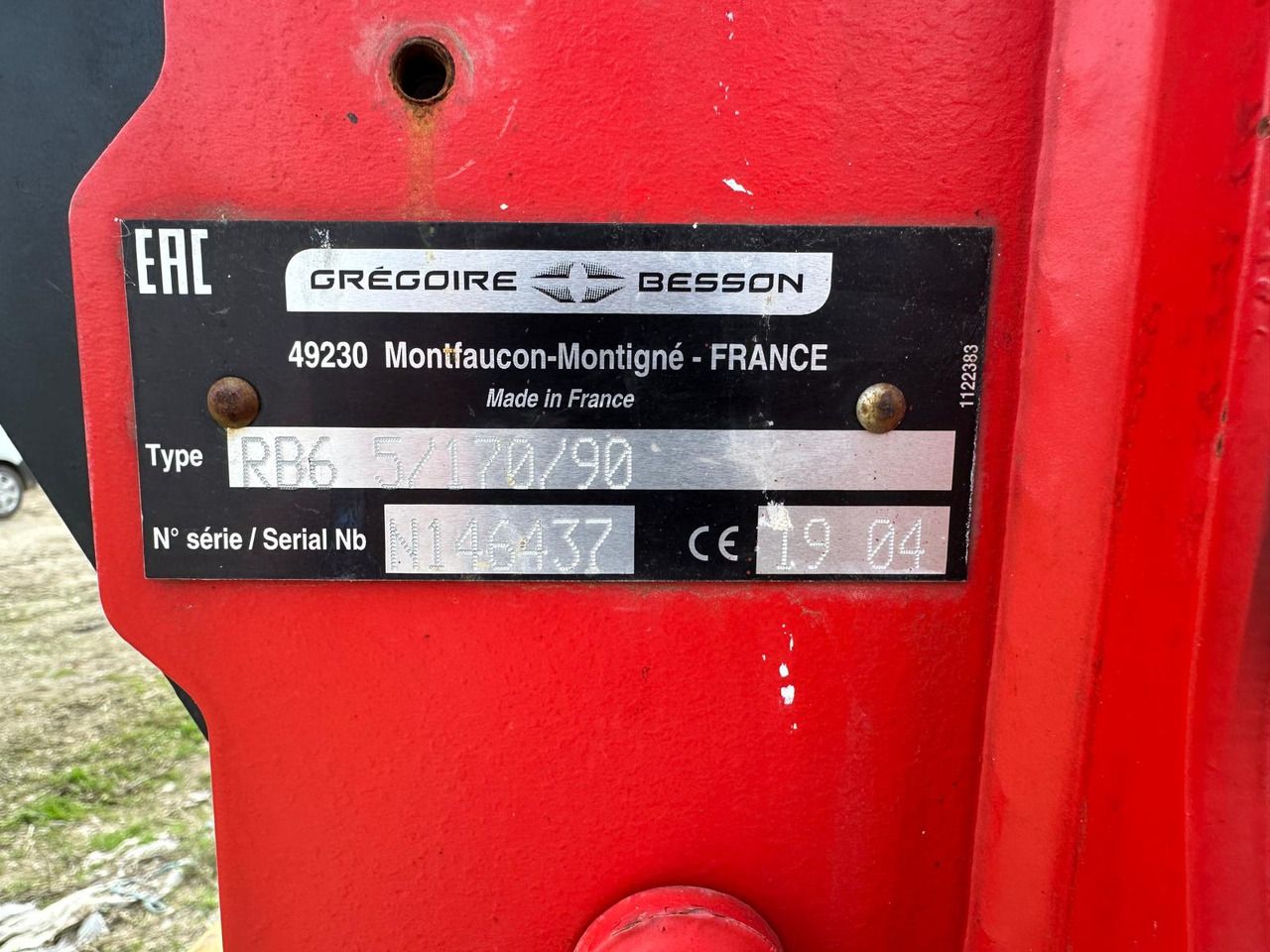 Plow Gregoire Besson Rover 60 - Плуг: фото 5 Plow Gregoire Besson Rover 60 - Плуг: фото 5