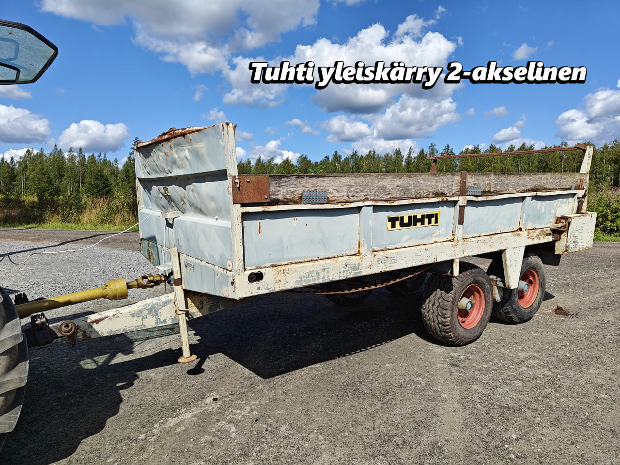 Tuhti yleisperävaunu - telikärry - 8000kg - Навозоразбрасыватель: фото 1 Tuhti yleisperävaunu - telikärry - 8000kg - Навозоразбрасыватель: фото 1