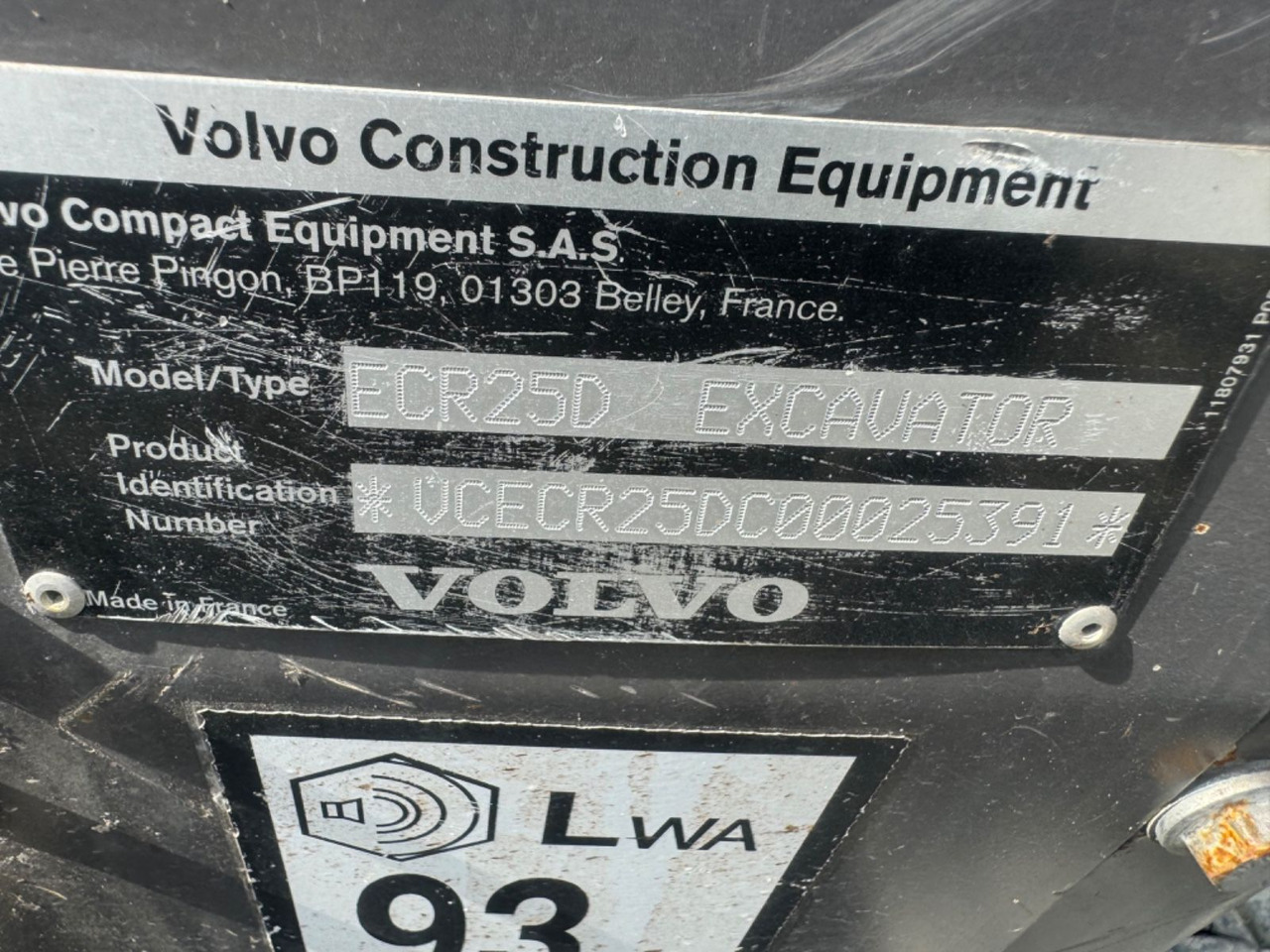 VOLVO ECR 25 D - Мини-экскаватор: фото 4 VOLVO ECR 25 D - Мини-экскаватор: фото 4