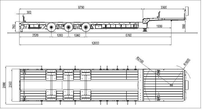 YALCIN 3 ESSIEUX 760mm de Haut - Низкорамный полуприцеп: фото 2 YALCIN 3 ESSIEUX 760mm de Haut - Низкорамный полуприцеп: фото 2