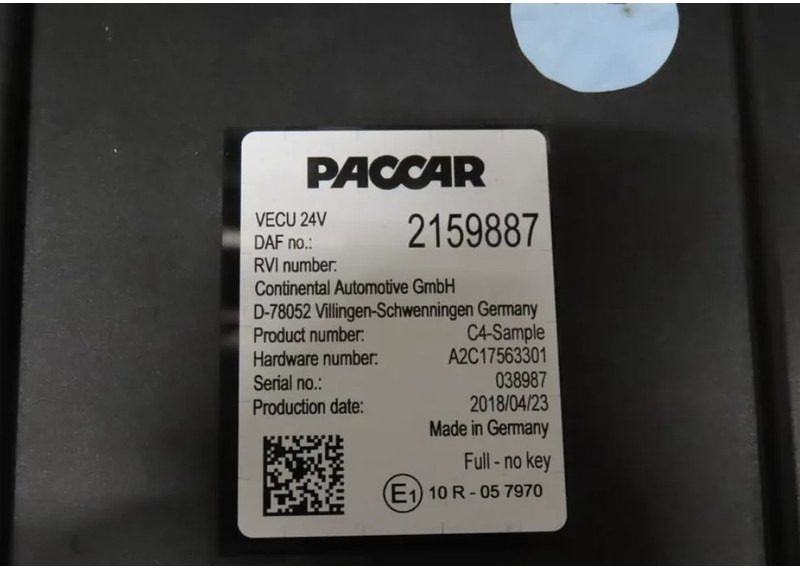 DAF XF106 VECU Module 2159887 - Блок управления для Грузовиков: фото 2 DAF XF106 VECU Module 2159887 - Блок управления для Грузовиков: фото 2