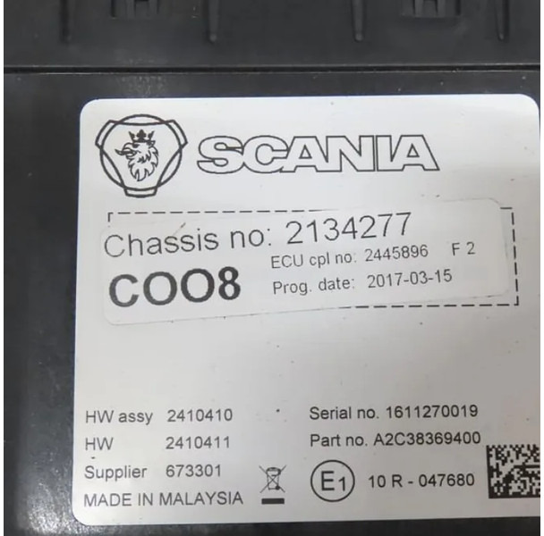 Scania S-Serie COO8 Module 2445896 - Блок управления для Грузовиков: фото 2 Scania S-Serie COO8 Module 2445896 - Блок управления для Грузовиков: фото 2