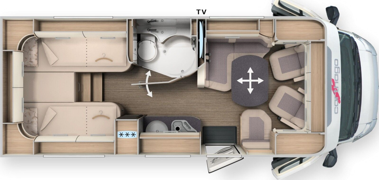 Carthago C1-tourer T 143 KB LE comfort 2025 *MB*LED*2xTV* - Полуинтегрированный автодом: фото 2 Carthago C1-tourer T 143 KB LE comfort 2025 *MB*LED*2xTV* - Полуинтегрированный автодом: фото 2