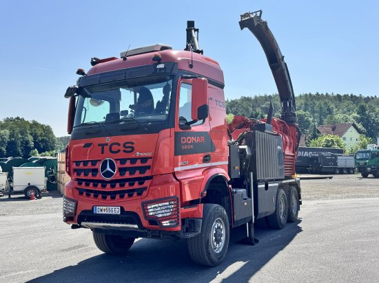 Mercedes-Benz ACTROS 6x4 DONAR 5810K ? Hack-LKW / Mobilhacker | TCS Umwelttechnik - Грузовик, Измельчитель древесины: фото 1 Mercedes-Benz ACTROS 6x4 DONAR 5810K ? Hack-LKW / Mobilhacker | TCS Umwelttechnik - Грузовик, Измельчитель древесины: фото 1