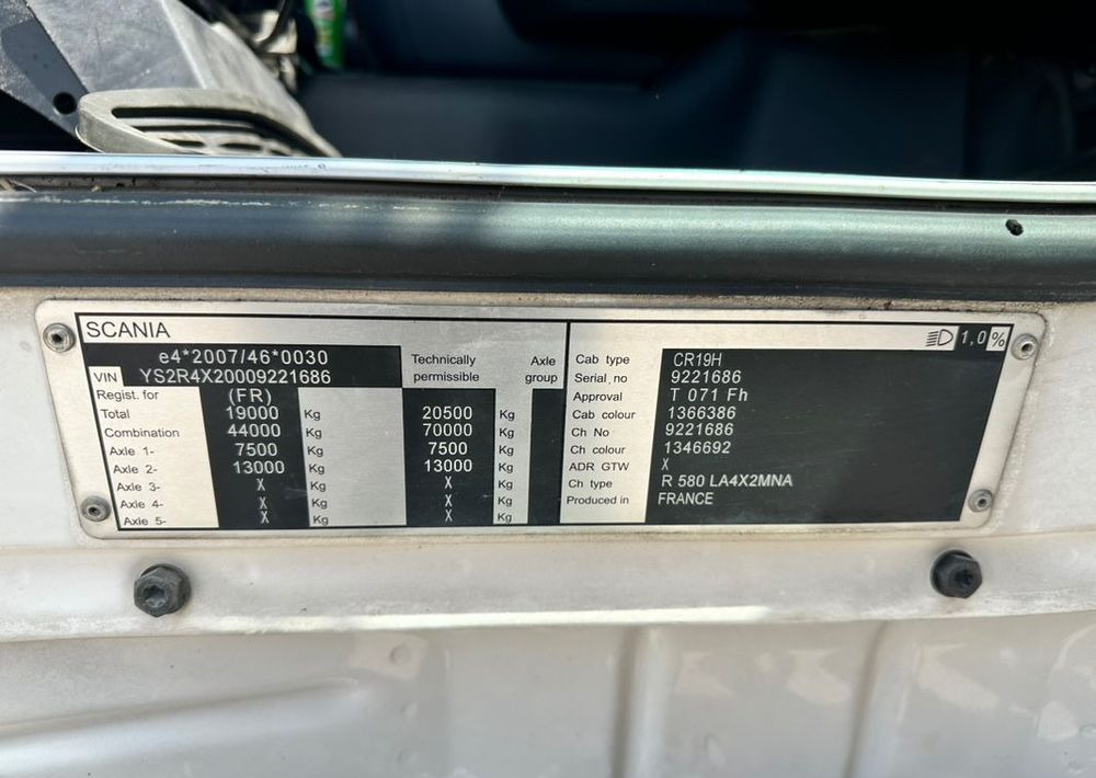 Тягач Scania R580: фото 8