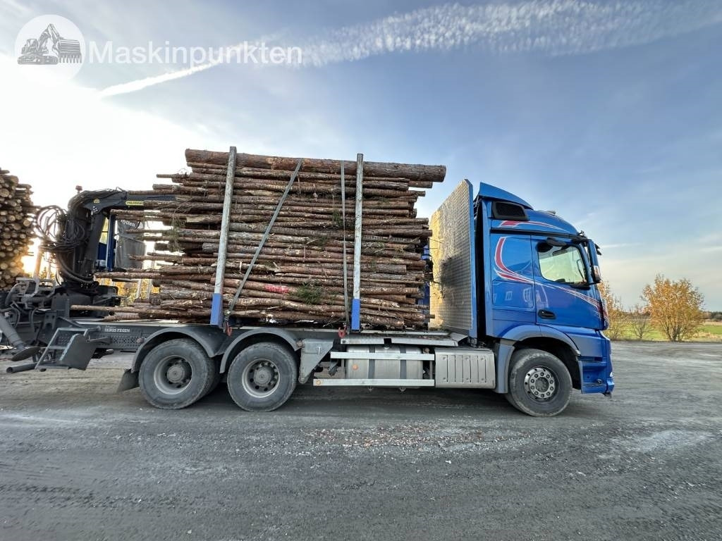 Mercedes-Benz Arocs 2858 timmerbil med kran - Лесовоз: фото 4 Mercedes-Benz Arocs 2858 timmerbil med kran - Лесовоз: фото 4