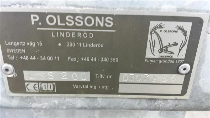- - - P Olssons. LSS 200 - Разбрасыватель песка/ Соли для Коммунальной и специальной техники: фото 4 - - - P Olssons. LSS 200 - Разбрасыватель песка/ Соли для Коммунальной и специальной техники: фото 4