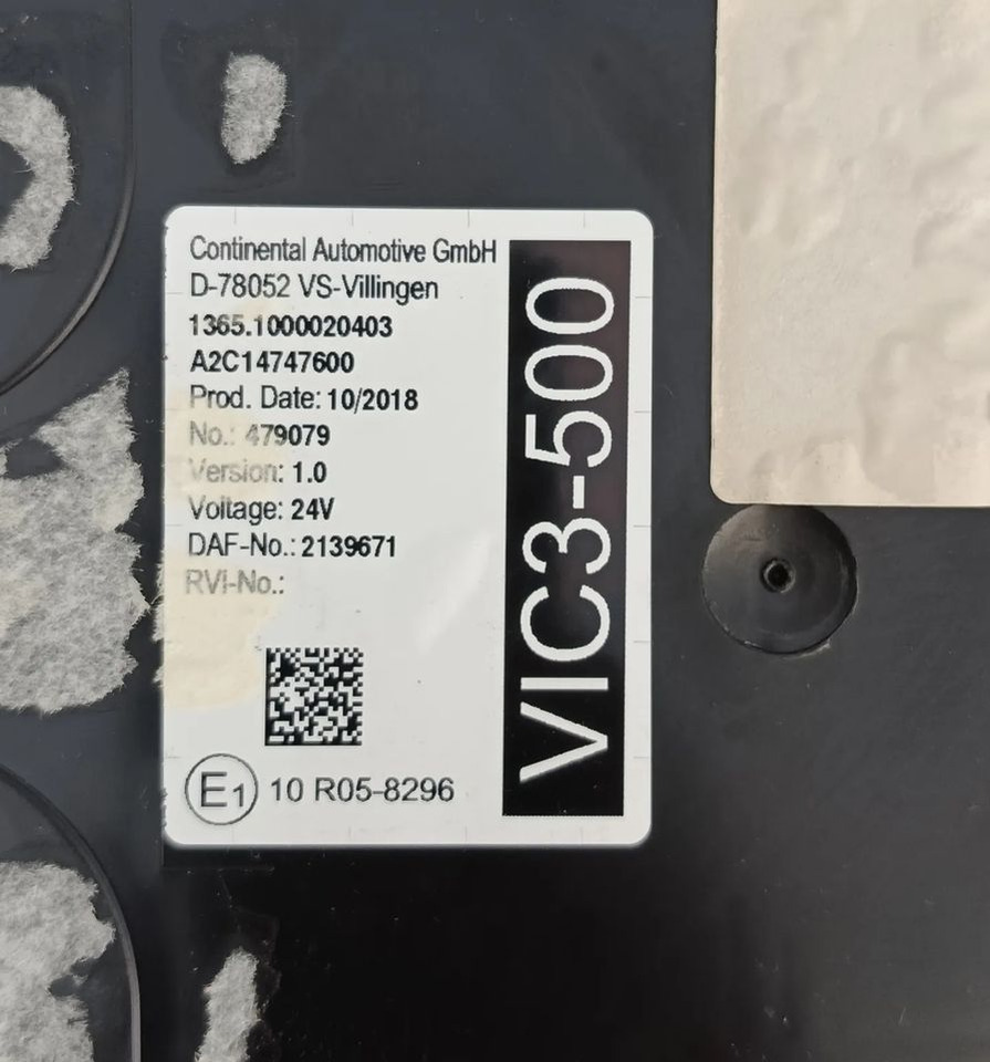 DAF XF 106 EURO 6 MX13 KOMPUTER STEROWNIK MODUŁ VIC3-500 2137691 - Блок управления для Грузовиков: фото 2 DAF XF 106 EURO 6 MX13 KOMPUTER STEROWNIK MODUŁ VIC3-500 2137691 - Блок управления для Грузовиков: фото 2